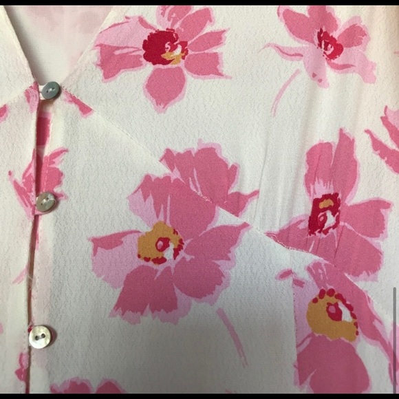 Zara Floral Midi Dress Medium - Picture 6 of 8